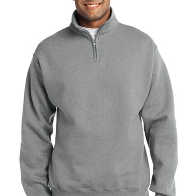 NuBlend ® 1/4 Zip Cadet Collar Sweatshirt Thumbnail