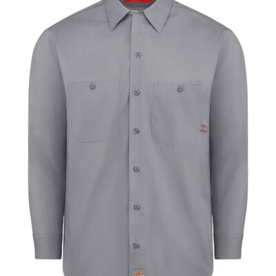 Men's Tall Industrial Long Sleeve Work Shirt Thumbnail