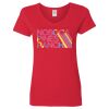 Ladies' Heavy Cotton™ V-Neck T-Shirt Thumbnail