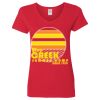 Ladies' Heavy Cotton™ V-Neck T-Shirt Thumbnail