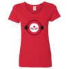 Ladies' Heavy Cotton™ V-Neck T-Shirt Thumbnail