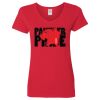 Ladies' Heavy Cotton™ V-Neck T-Shirt Thumbnail