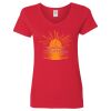 Ladies' Heavy Cotton™ V-Neck T-Shirt Thumbnail