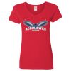 Ladies' Heavy Cotton™ V-Neck T-Shirt Thumbnail