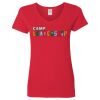 Ladies' Heavy Cotton™ V-Neck T-Shirt Thumbnail