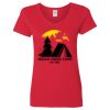 Ladies' Heavy Cotton™ V-Neck T-Shirt Thumbnail