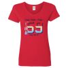 Ladies' Heavy Cotton™ V-Neck T-Shirt Thumbnail