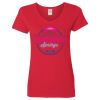 Ladies' Heavy Cotton™ V-Neck T-Shirt Thumbnail